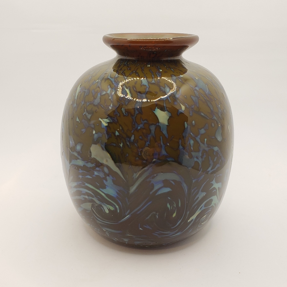 Art Glass Handcrafted Artisan Blown Vase